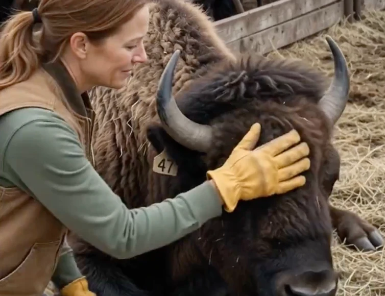 Buyers Laughed When a Widow Paid $800 for 40 Starving Bison—Then Mud Fell From One Cow’s Side and Exposed a Mark No One Expected