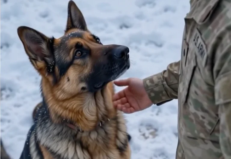 He Found a Dog Freezing While Shielding Four Puppies—Then a Stranger Followed His Tracks Home and Said, “She Belongs to Me”