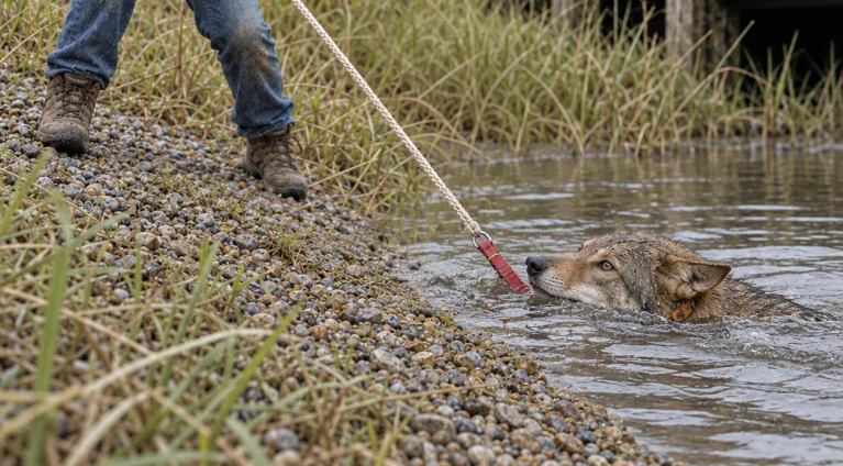 A Girl Used Her Dead Dog’s Leash to Save a Drowning Animal. Her Father Hadn’t Told the Rescuers Everything About the Trap