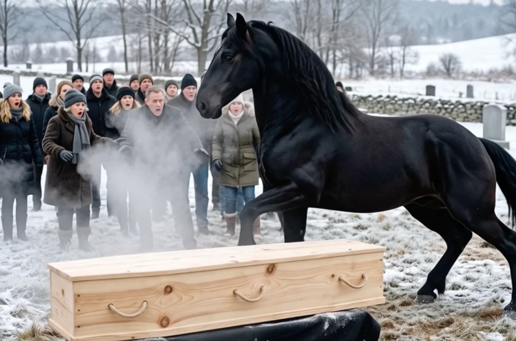 Seventeen Years After a Rancher Saved a Dying Colt, the Horse Broke Free During His Farewell—and Refused to Leave the Casket