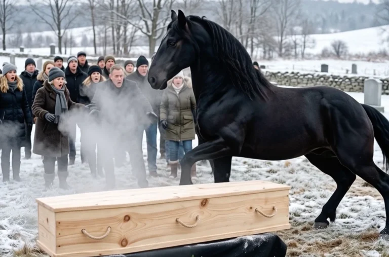 Seventeen Years After a Rancher Saved a Dying Colt, the Horse Broke Free During His Farewell—and Refused to Leave the Casket