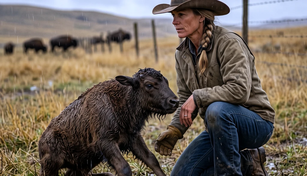 He Sold Her a Starving Bison Calf for One Dollar and Laughed! Nine Months Later, He Was Back at Her Gate Offering $15,000...