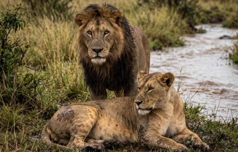 A Lion Blocked the Rescue of His Dying Mate—Then Moved One Paw Back