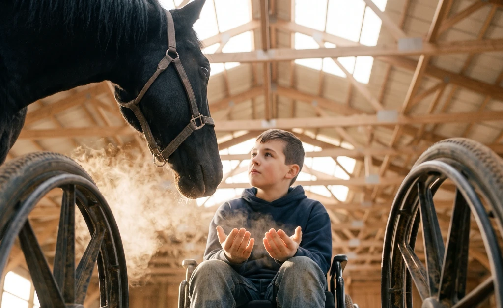 A Wild Stallion Bent a Knee Before a Boy in a Wheelchair! Then the Crowd Went Home—and the Hard Part Began...