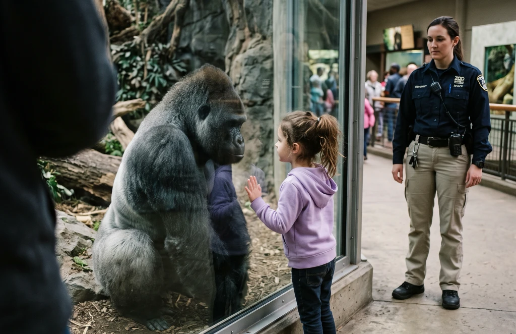 A Little Girl Put Her Palm to a Gorilla’s Window! One Quiet Remark Took His Keeper Back to a Rescue Eleven Years Earlier...