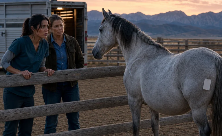 She Bought a Pregnant Mustang No One Wanted—Then Her Daughter Saw the Scar and Said, “I Was There the Day They Called Her Dangerous”