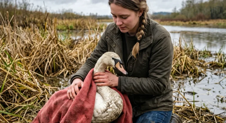 She Put Down Her Camera to Save an Injured Swan—Then the Bird’s Recovery Changed Two Lives