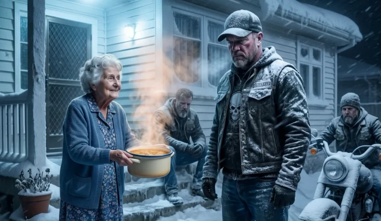 A 78-Year-Old Widow Sheltered 15 Bikers in a Montana Blizzard—The Next Night, 100 Headlights Filled Her Driveway
