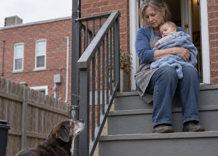 She Thought the Old Dog Just Wanted Outside! Then Firefighters Told Her She Couldn’t Take Her Grandson Back In...