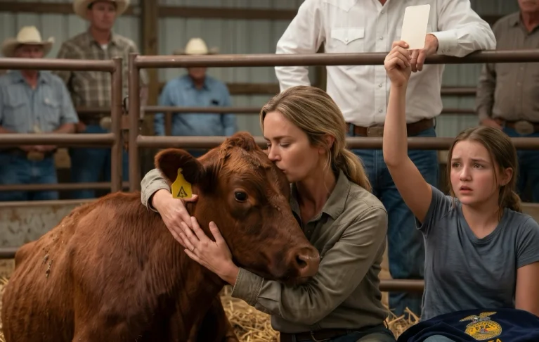 The Richest Rancher Mocked the Bull Everyone Had Written Off—Then Maren Bid $350, and Her Daughter Asked, “Which Account?”