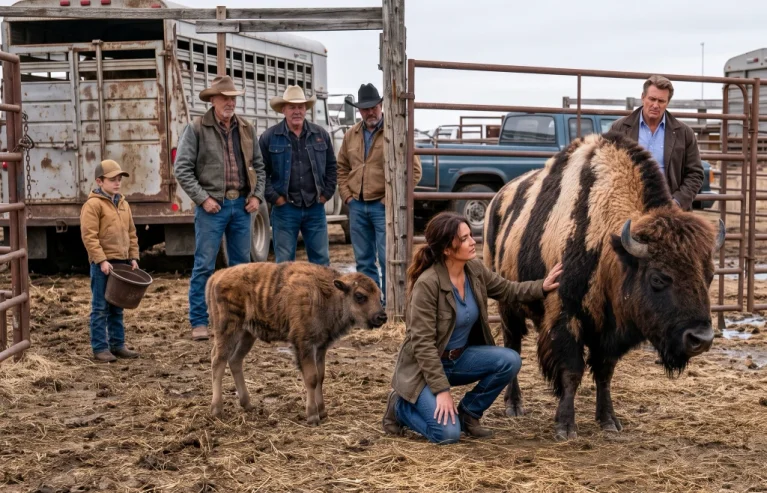 They Mocked Her for Buying a Striped Bison! Then the Rancher Who Called It Worthless Kept Raising His Offer...