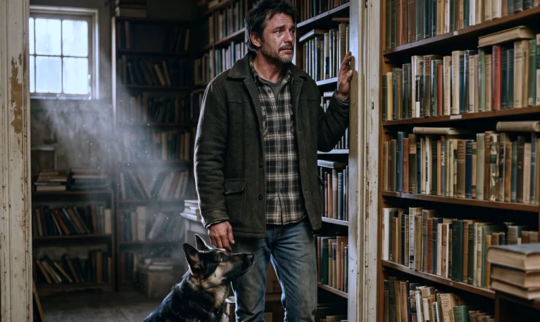 A Navy SEAL Inherited 11,000 Books! His Dog Led Him to a Room His Late Wife Had Kept Secret...
