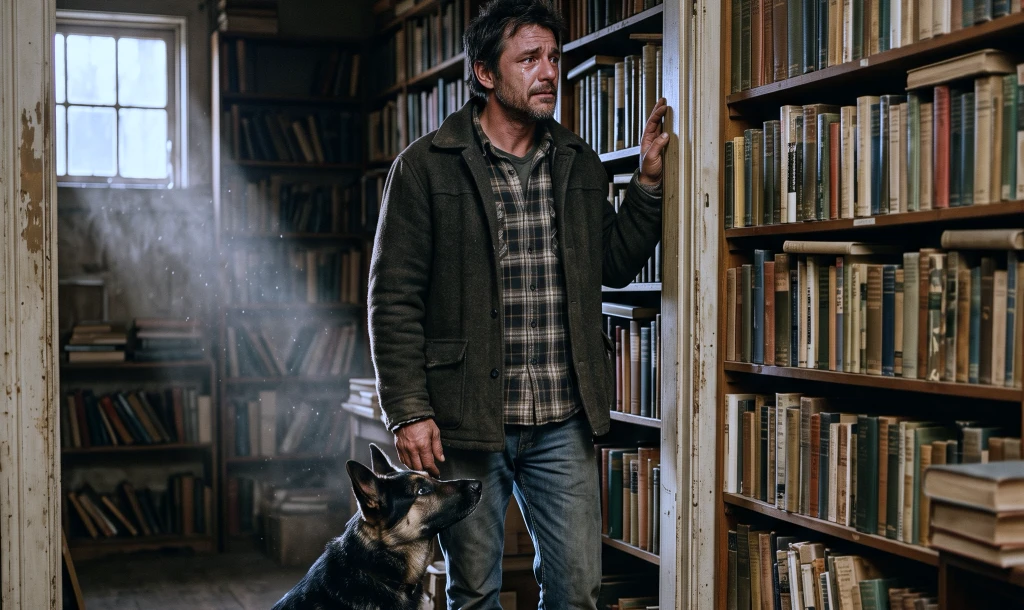 A Navy SEAL Inherited 11,000 Books! His Dog Led Him to a Room His Late Wife Had Kept Secret...