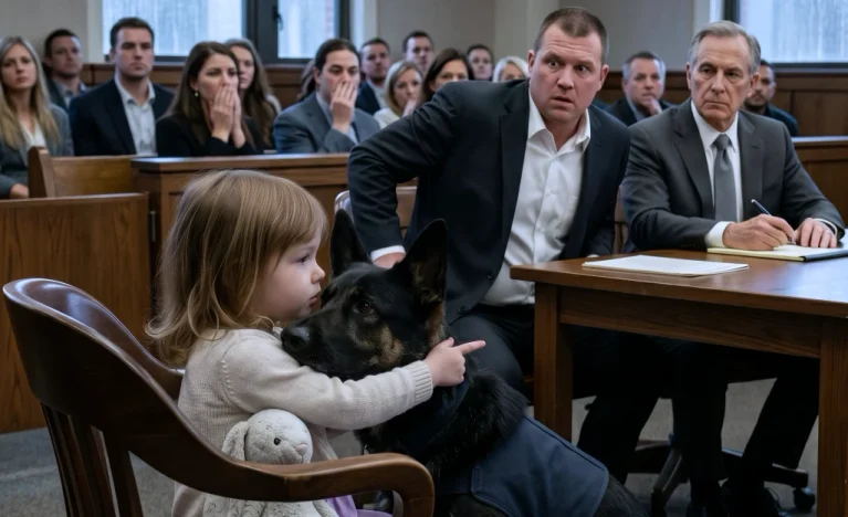 A 3-Year-Old Would Only Talk to a Dog! Then She Pointed Across the Courtroom...
