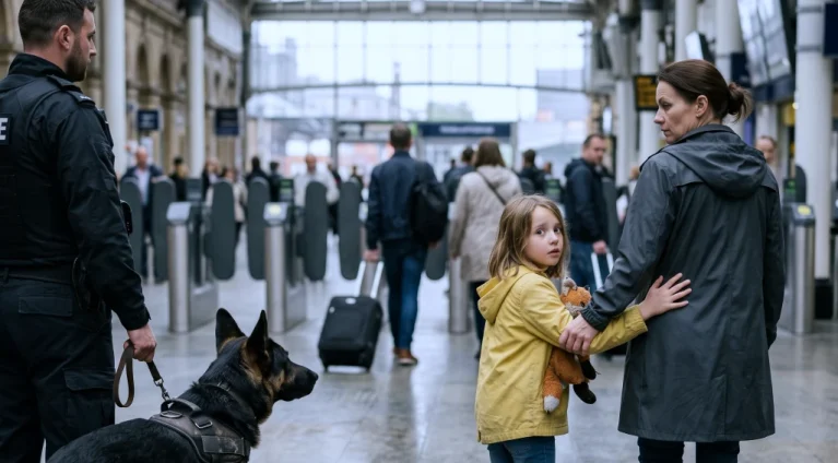 A Police Dog Stopped Beside a Little Girl at the Station. Then She Whispered, “There’s Five More.”