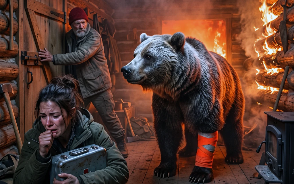 He Found a Grizzly Buried Alive in a Poacher's Snare! The Men Who Set It Came for Her That Night, and an Old Trapper Stood in Their Way...