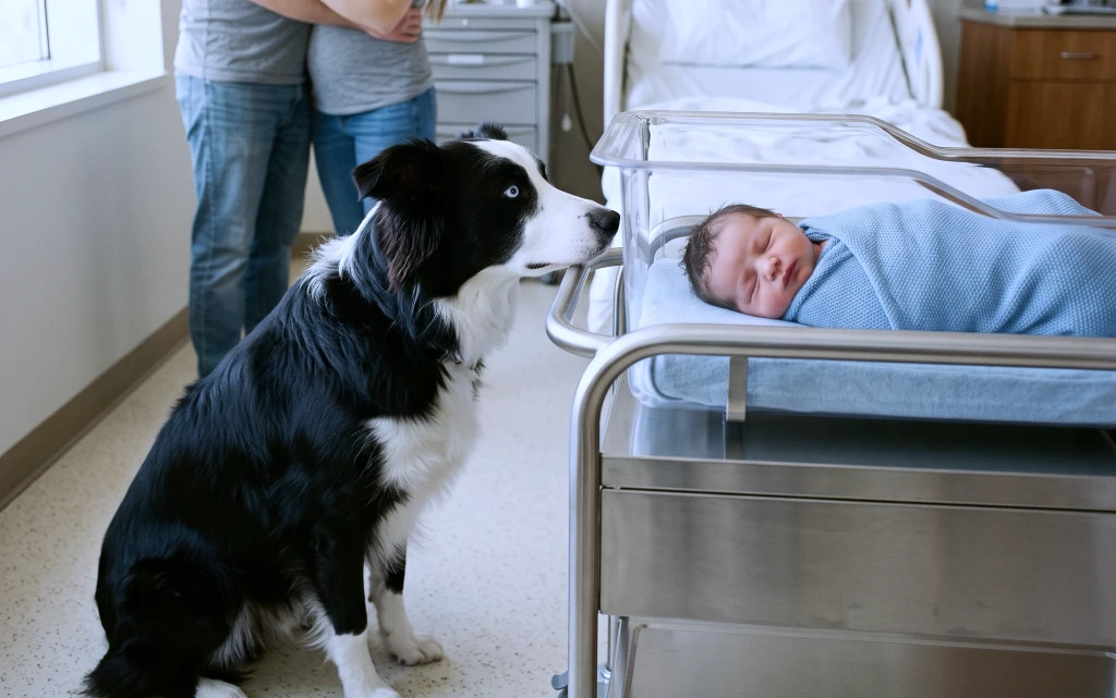 The Doctor Said Our Newborn Was Gone! Then Our Old Cattle Dog Lay Down Beside Him the Way He Only Does for a Calf That's Still Fighting...