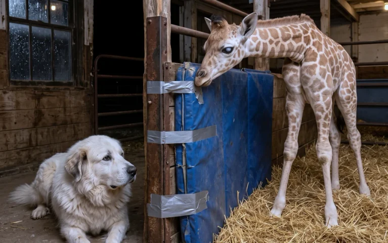 The Old Dog Who Kept the Gate: A Blind Baby Giraffe, a Dead Farmer’s Hymn, and the Note His Son Hid for Five Days