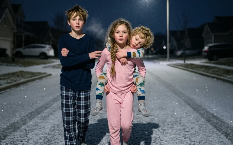 My Brother’s Kids Walked 4 Miles in the Freezing Dark to My Door at 3 A.M. — The Call I Made Before Sunrise Cost Me My Family