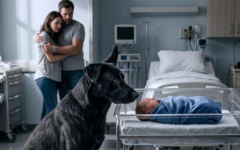 The Doctor Said Our Newborn Son Was Gone! I Snuck Our Dog Into the Hospital, and He Froze Beside My Wife's Bed...