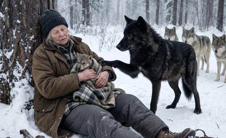 She Silenced Her Daughter’s Third Call. By Nightfall, She Was Sharing Her Emergency Blanket with a Young Wolf.