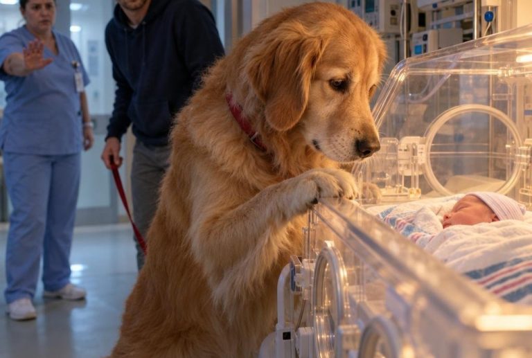 Their Golden Retriever Usually Looked for Something to Carry. That Morning, He Wouldn’t Leave Her Side.