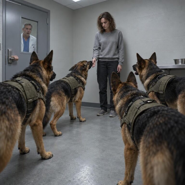 A Quiet Nurse Met Four Retired Military Dogs. Their Handler Couldn’t Quite Place Her.