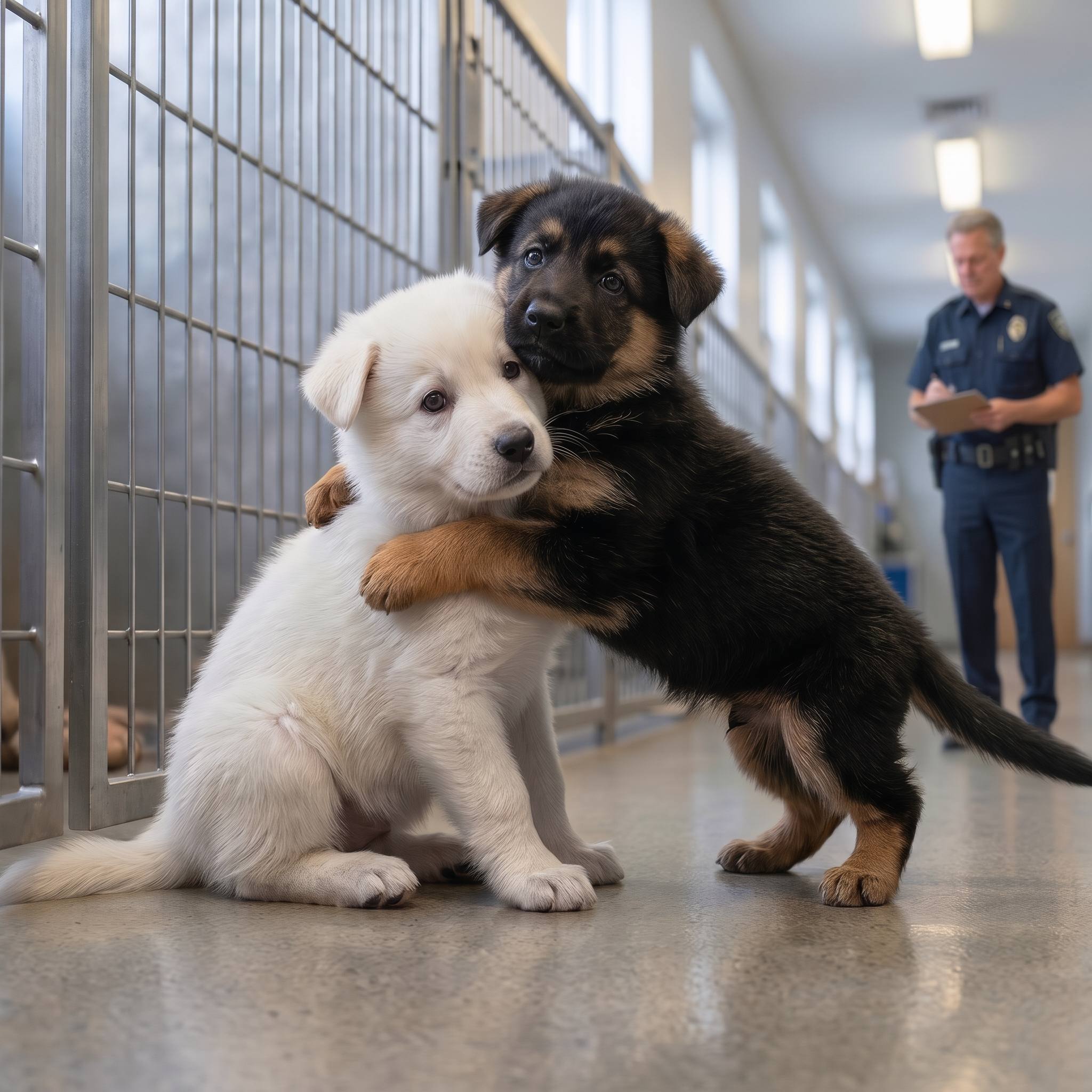 The Shelter Manager Warned an Officer About the Puppy’s Nights. He Came Back Before Opening Time.