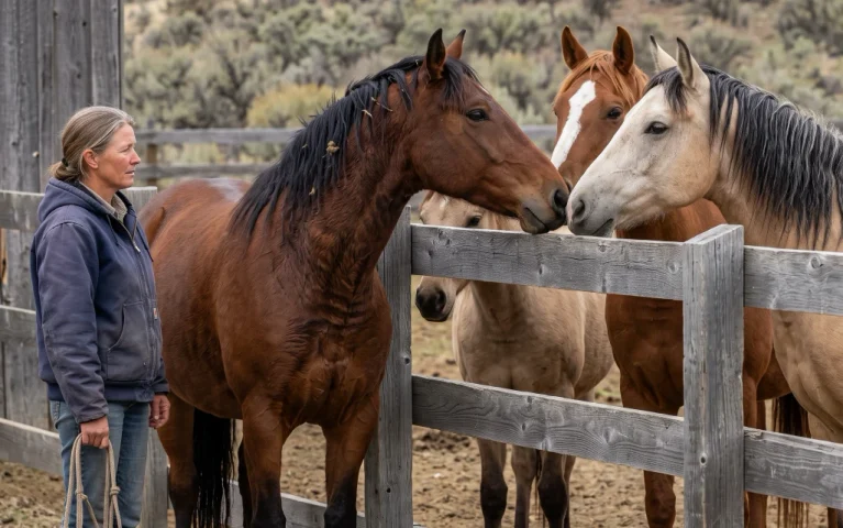 Her Mustang Slipped His Fence and Ran Straight for an Abandoned Ranch! Inside the Barn, Three Starving Horses Waited Beside a Logbook That Stopped 13 Days Ago...